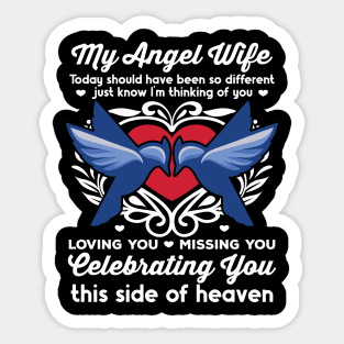 My Angel Wife Blue Jay 2 Sticker